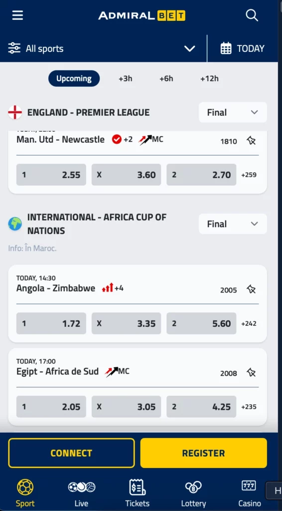 Scommesse Sportive Admiralbet